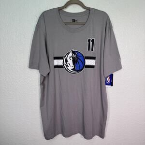 Dallas Mavericks Shirt Mens 2XL Kyrie Irving 11 NBA Basketball New Era Gray NEW